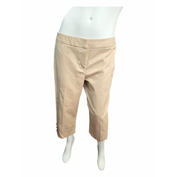 Rafaella Pants - Rafaella Tan Capri Pants Womens Size 10 NEW TAGS